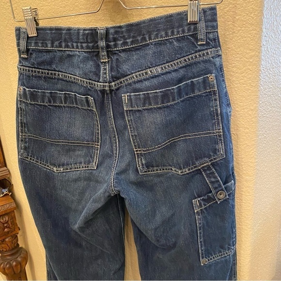 OLD NAVY Kids Teens Blue Cargo Wide Leg Jeans Size 14 Yrs-Unisex - Picture 5 of 8
